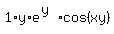 1%2Ay%2Ae%5E%28y%29+cos%28xy%29