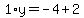 1%2Ay=-4%2B2