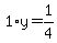 1%2Ay=1%2F4