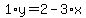 1%2Ay=2-3%2Ax