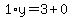 1%2Ay=3%2B0
