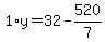 1%2Ay=32-520%2F7