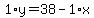 1%2Ay=38-1%2Ax