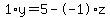 1%2Ay+=+5+-+-1%2Az