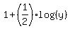 1%2B%281%2F2%29log%28%28y%29%29