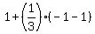 1%2B%281%2F3%29%28-1-1%29