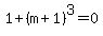 1%2B%28m%2B1%29%5E3=0