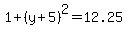 1%2B%28y%2B5%29%5E2=12.25