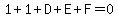 1%2B+1+%2B+D+%2B+E+%2B+F+=+0