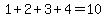 1%2B2%2B3%2B4=10