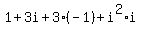 1%2B3i%2B3%28-1%29%2Bi%5E2%2Ai