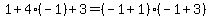 1%2B4%28-1%29%2B3=%28-1%2B1%29%28-1%2B3%29