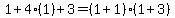 1%2B4%281%29%2B3=%281%2B1%29%281%2B3%29