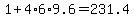 1%2B4%2A6%2A9.6=231.4