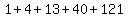 1%2B4%2B13%2B40%2B121