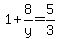 1%2B8%2Fy=5%2F3