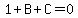 1%2BB%2BC=0