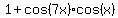 1%2Bcos%287x%29cos%28x%29