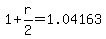 1%2Br%2F2=1.04163