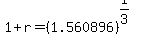 1%2Br+=+%281.560896%29%5E%281%2F3%29