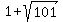 1%2Bsqrt%28101%29