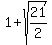 1%2Bsqrt%2821%2F2%29