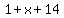 1%2Bx%2B14