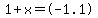 1%2Bx+=+%2B-1.1