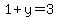 1%2By=3