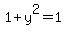 1%2By%5E2=1+
