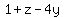 1%2Bz-4y
