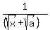 1%2F%0D%0A%0D%0A%28++%28sqrt%28x%29%2Bsqrt%28a%29%29+++%29