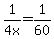 1%2F%224+x%22=1%2F60