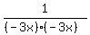 1%2F%28%28-3x%29%28-3x%29%29