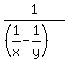 1%2F%28%281%2Fx+-+1%2Fy%29%29