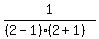 1%2F%28%282-1%29%282%2B1%29++++++++%29