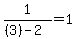 1%2F%28%283%29-2%29=1