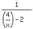 1%2F%28%284%2Fx%29-2%29