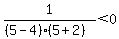 1%2F%28%285-4%29%285%2B2%29%29%3C0