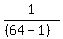 1%2F%28%2864-1%29%29