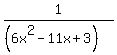 1%2F%28%286x%5E2-11x%2B3%29%29