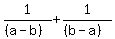 1%2F%28%28a-b%29%29+%2B+1%2F%28%28b-a%29%29
