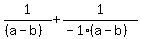 1%2F%28%28a-b%29%29+%2B+1%2F%28-1%28a-b%29%29