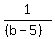 1%2F%28%28b-5%29%29