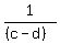 1%2F%28%28c-d%29%29