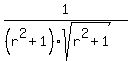 1%2F%28%28r%5E2%2B1%29sqrt%28r%5E2%2B1%29%29+