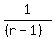 1%2F%28%28r-1%29%29