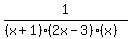 1%2F%28%28x%2B1%29%282x-3%29%28x%29%29