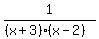 1%2F%28%28x%2B3%29%28x-2%29%29