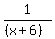 1%2F%28%28x%2B6%29%29